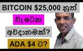             Video: BITCOIN COULD EVEN FALL BELOW $25,000? | ADA TO REACH $4???
      
