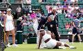             Venus Williams in shock after dramatic fall
      