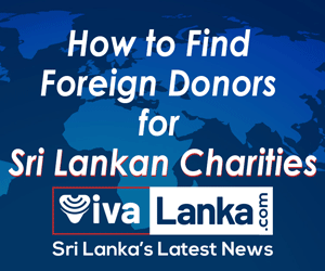 How can Sri Lankan charities find international donors and partners?